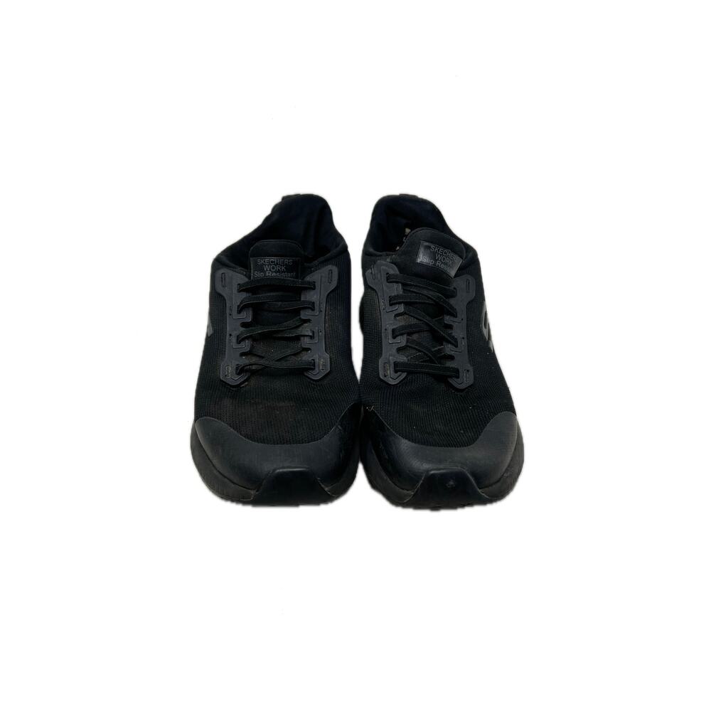 Skechers Slip Resistant Black Work Sneaker Mens 9.5